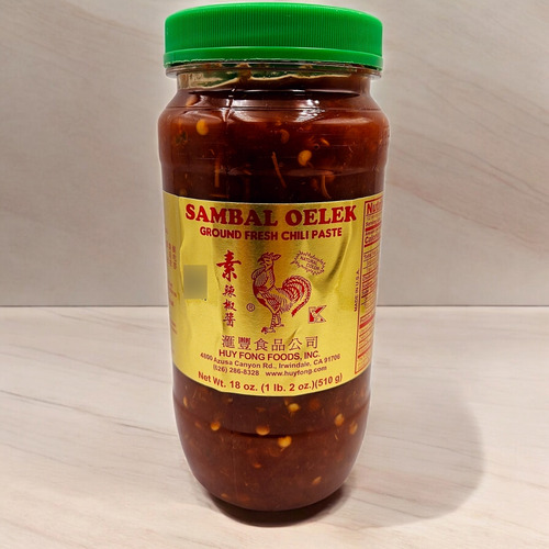 Salsa De Chile Sambal Oelek Del Gallito Sauce Paste 510 G.