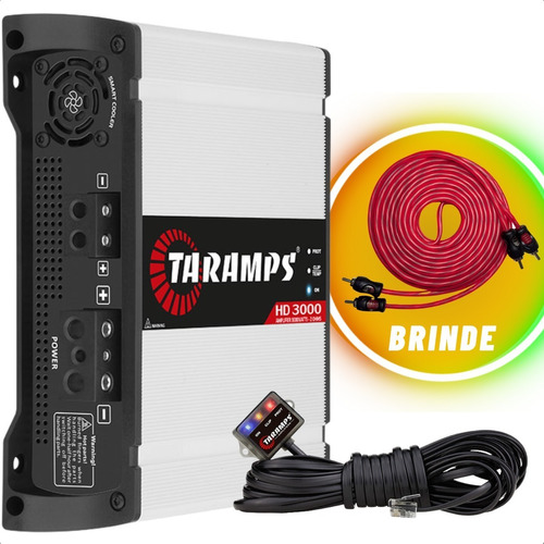 Modulo Taramps Hd 3000 1 Canal 2 Ohms Digital 3000w Top