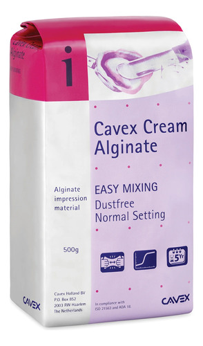 Alginato Dental Cream Normal Cavex 500 Grs