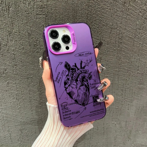 . Funda Para iPhone Case De Uso Rudo Con Diseño De Corazón N