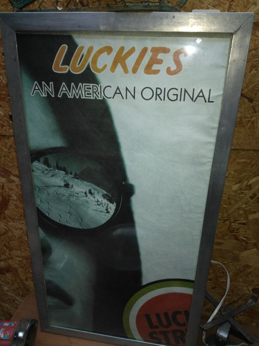 Cartel Luminoso Publicidad Luckies Del Los 80/90 Tipo Pacsa