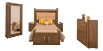 Comprar Recamara Matrimonial - King Size Color Nogal