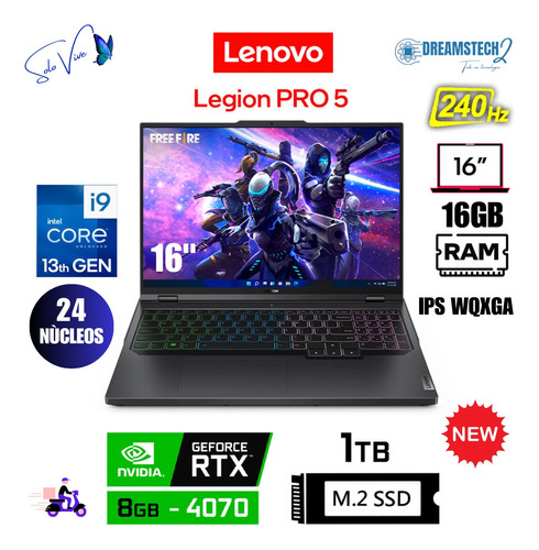 Lenovo Legion Pro 5 Core I9-13900hx 1tb Ssd 16gb 16  240hz