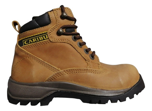 Bota Caribu De Seguridad Con Casco Color Miel (798)