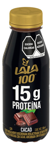 Lala 100 Leche Sin Lactosa Sabor Cacao. 20 Pzas De 330 Ml
