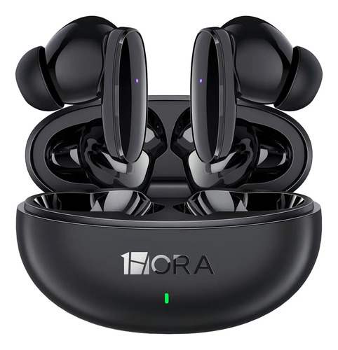 Audífonos Inalámbricos 1HORA AUT205 In-Ear Bluetooth 6.0 con Micrófono, Auriculares Bluetooth Negro