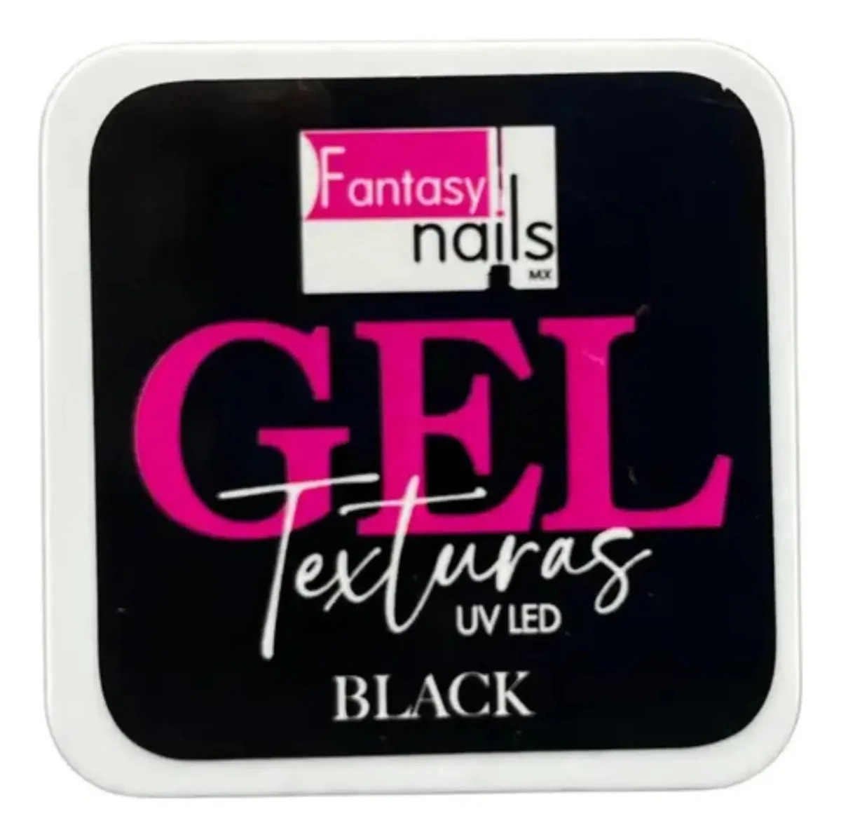 Gel Texturas Negro Fantasy Nails Para Relieve Y Efecto Black Negro