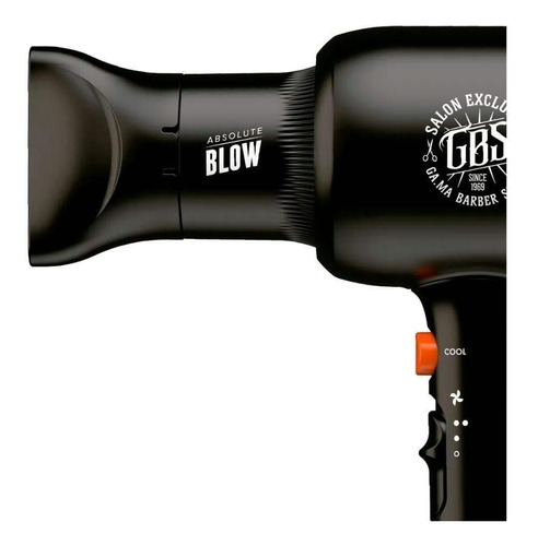 Secador De Pelo Ga.ma Italy Gbs Absolute Blow Negro/naranja