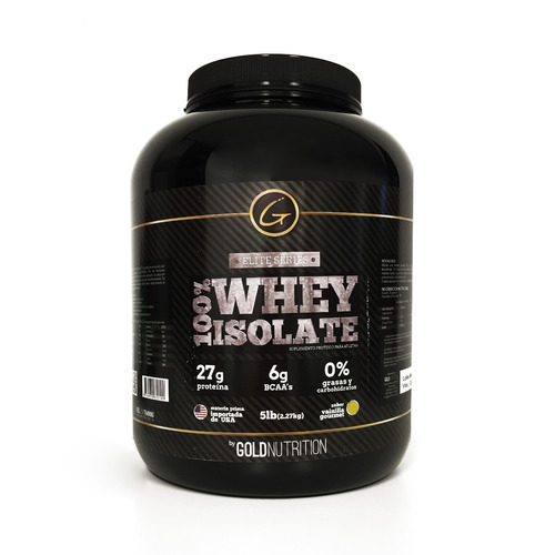 Whey Protein Isolate 100% 2,27kg Vainilla Gold Nutrition