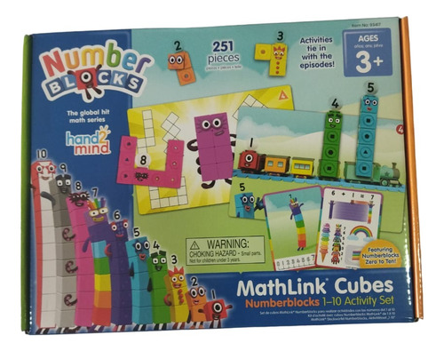 Bloques Mathlink Numberblock 1-10, Cubos Y Fichas Plásticas