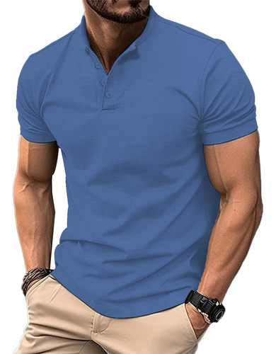 Playera Manga Corta Casual Moda Polo Para Hombre