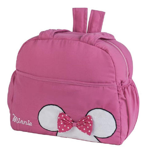 Pañalera Minnie Mouse Niña Rosa Impermeable Chiqui Mundo