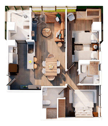 Venta - Departamento - Bélgica Yser - 74 M2 - Piso 10