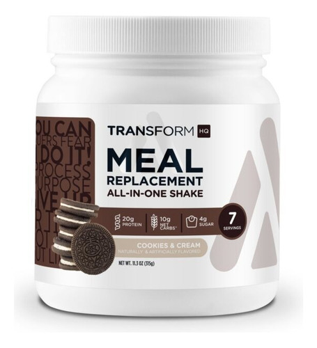 Transformhq Batido Sustitutivo De Comidas 7 Servs 315grs Sabor Cookies And Cream