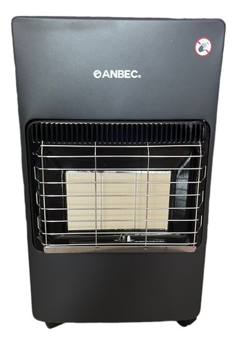 Calefactor a gas portátil para interior Anbeq CALEFACTOR A GAS Gabinete para ambientes de 40m² con conexión: gas envasado - negro