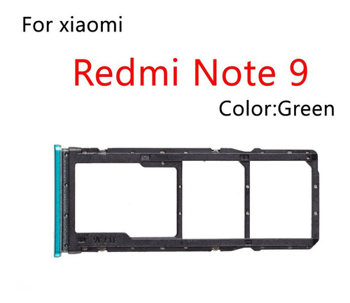 Bandeja Porta Sim Para Xiaomi Redmi Note 9 - Dcompras