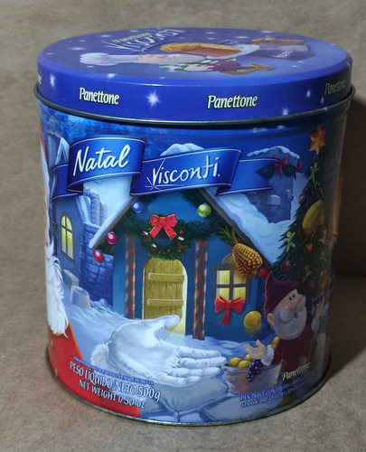 Lata Vazia De Natal 2005 Panetone Leia Descrição (Usado)