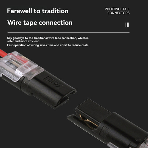 Cable De Cable De Enchufe De 2 Pines, 50 Piezas, Conectores