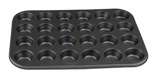 Forma De Metal Antiaderente Para Cupcake 24 Cavidades