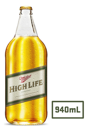 Cerveza Miller High Life Lager dorado 940 mL
