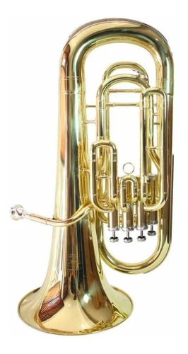 Imagem 1 de 8 de Bombardino Eufonio Janhke Sib Novo 4 Pistos  -tuba Trombone