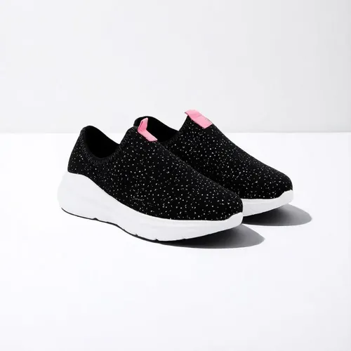 Tenis Molekinha Tecido Shine Comfy Slip On Menina Infantil
