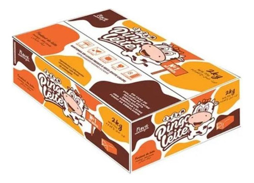 Doce Pingo De Leite Jazam - Caixa Com 200 Unidades = 2kg