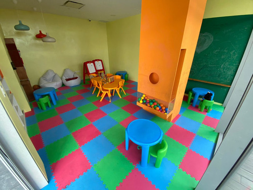 Los Cacicazgos: Espectacular Apartamento Nuevo En Venta - Impresionante Vista Al Mar Y La Ciudad Piso 14, Área De Bar And Lounge, Piscina Gimnasio Área Infantil Salón Multiusos Cine