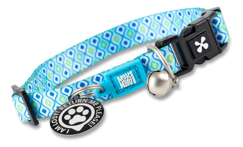 Max & Molly Id Smart Collar Para Gato | Retro Blue T. Única