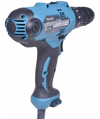 Imagem 6 de 6 de Furadeira Parafusadeira De Impacto 3/8 320w - Hp0300 Makita