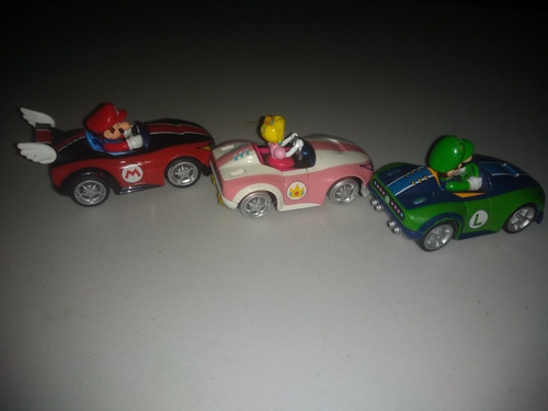 Mario Kart Vehículo Pull Speed Original Nintendo Peach Luigi (Usado)