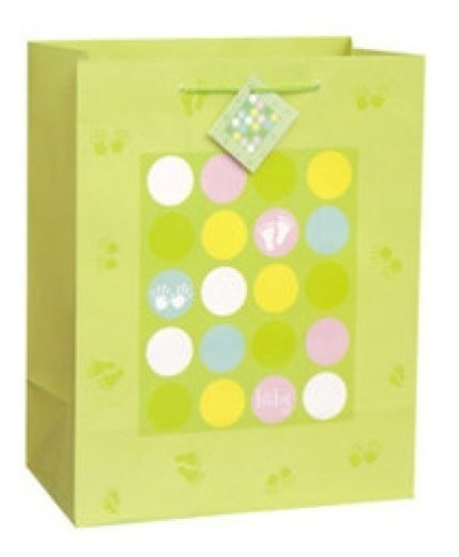 Bolsa De Regalo Baby Shower Verde Extra Jumbo