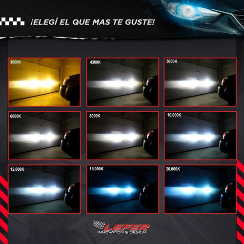 Imagen 6 de 10 de Lampara Xenon Hid 6000k 8000k H1 H3 H7 H11 9006 9005 880 Etc
