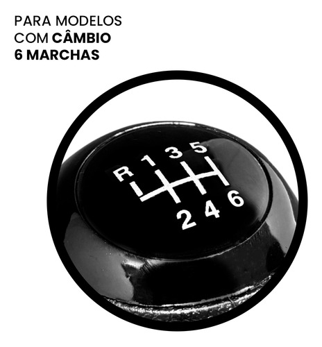 Coifa Base Manopla Bola De Câmbio Onix Joy Plus 6 Marchas