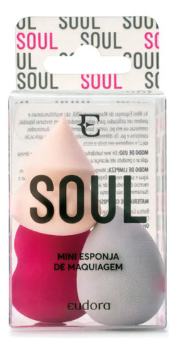 Kit Mini Esponjas De Maquiagem Soul - Eudora