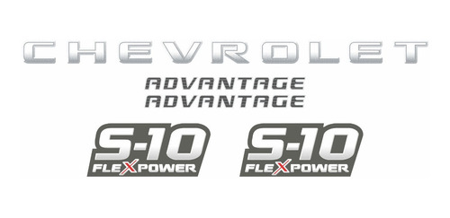 Kit Adesivos Chevrolet S10 Advantage Flex 2011 S10kit06