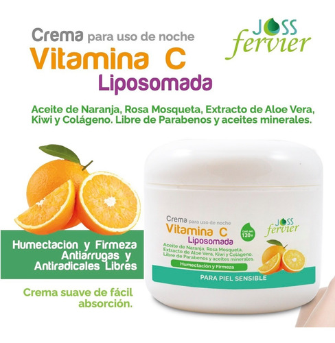 Crema Vitamina C Y Aceites Frutales Joss Fervier 2pack 