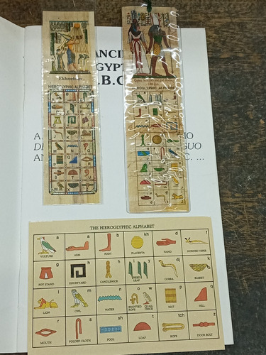 Imagen 4 de 6 de Egipcio Antiguo A.b.c. ... * Alfabeto Signos Amuletos Zodiac