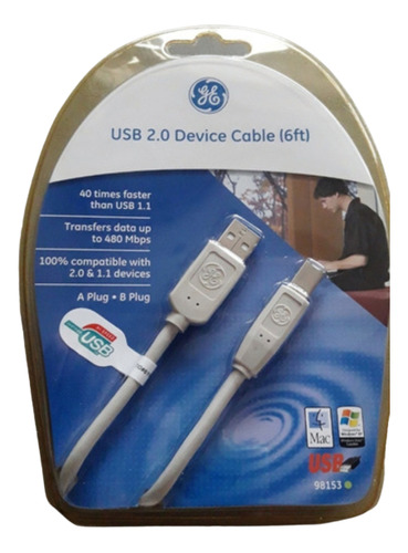 Cable Usb 2.0 Device Cable Ge 1,80 Mts- General Electric 