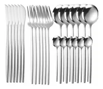 Comprar Juego De Cubiertos De 24 Cuchillos, Cucharas Y Tenedores