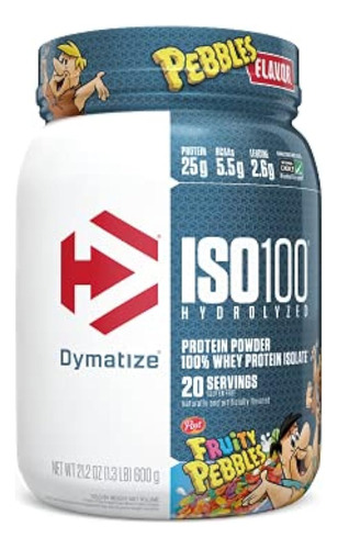 Proteína En Polvo Hidrolizada Iso100 De Dymatize, 100 % Prot