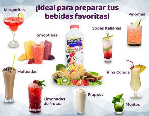 Concentrado Pulpa Fruta Frambuesa 1 Lt Natural Shake 3 Pack