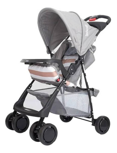 Cochecito de paseo Bebesit Eos ART1337 gris con chasis color negro