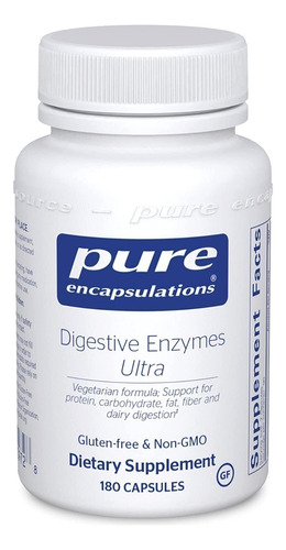 Enzimas Digestivas, Pure Encapsulations 180 Caps ,