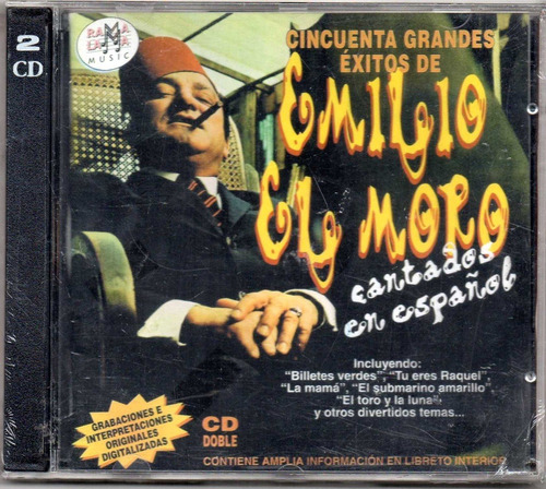 Emilio El Moro. 50 Grandes Exitos. Cd Audio Usado. Qqb. Mz.