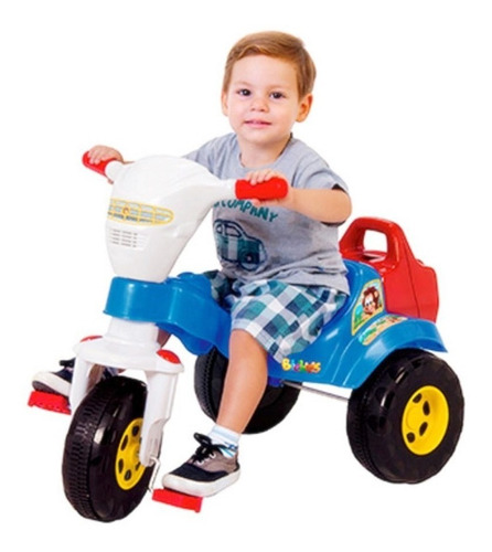 Motoca Triciclo Infantil Tico Bichos Azul Magic Toys