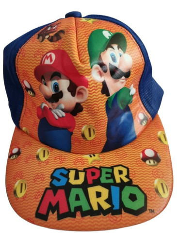 Gorro Para Niño Diseño Super Mario, Verano Moda 