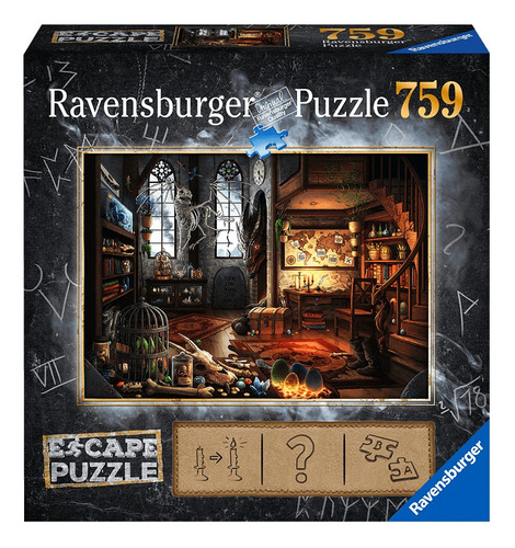 Rompecabezas Ravensburger Escape Puzzle Dragon 750 Pzas