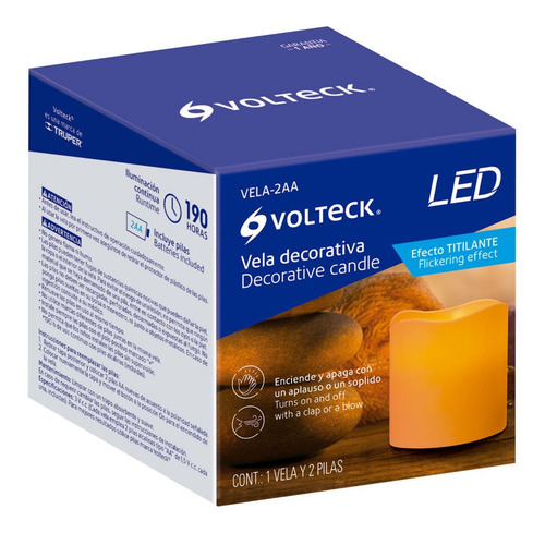 Imagen 6 de 8 de Vela De Led Con Sensor Voltech