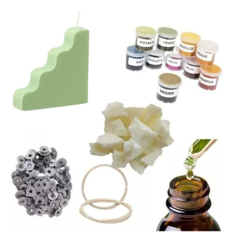 Kit Cera De Soja + Molde Silicona Escalera